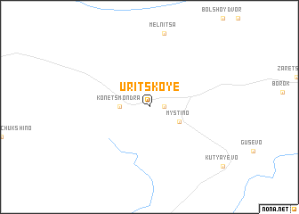 map of Uritskoye