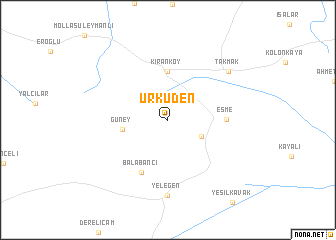 map of Ürküden