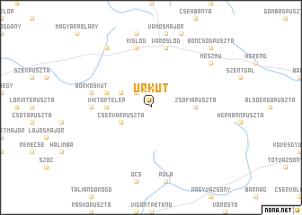 map of Úrkút