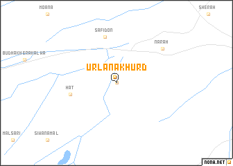 map of Urlāna Khurd