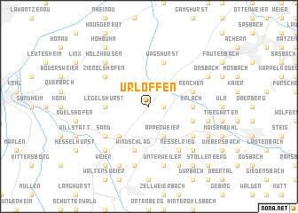 map of Urloffen