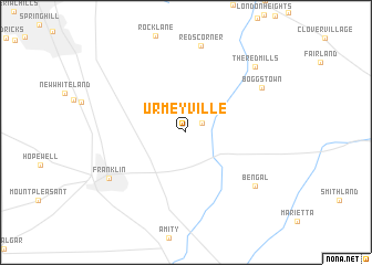 map of Urmeyville