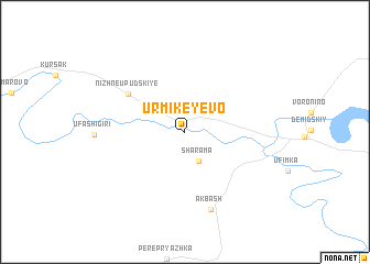 map of Urmikeyevo