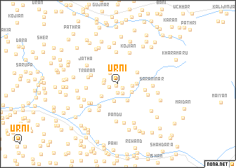 map of Ūrni