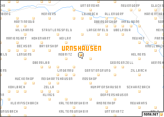 map of Urnshausen