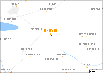 map of Urnyak