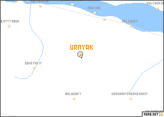 map of Urnyak