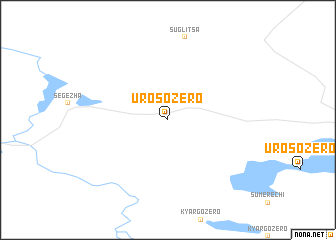 map of Urosozero