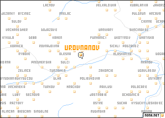 map of U Rovňanov