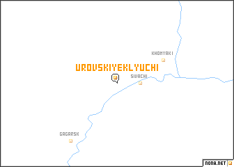 map of Urovskiye Klyuchi