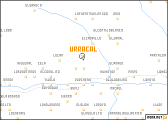 map of Urrácal