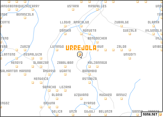 map of Urréjola