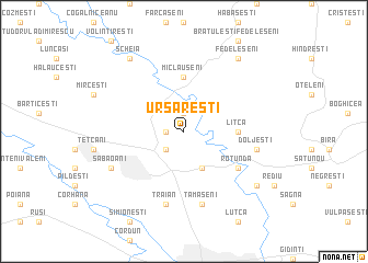 map of Ursăreşti