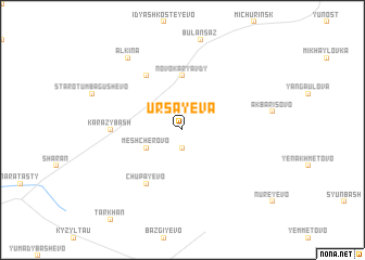 map of Ursayeva