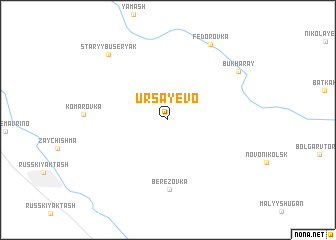map of Ursayevo