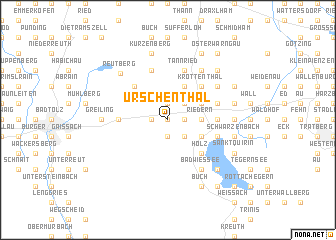map of Urschenthal