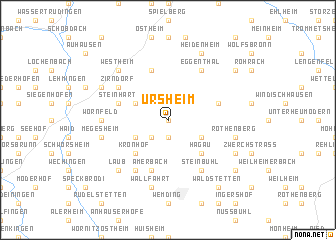 map of Ursheim