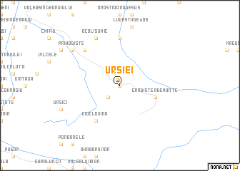 map of Ursiei