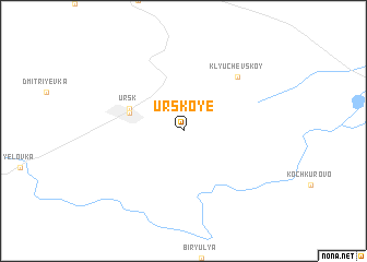 map of Urskoye