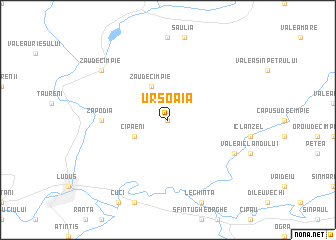 map of Ursoaia