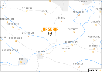 map of Ursoaia