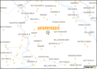 map of Urspringen