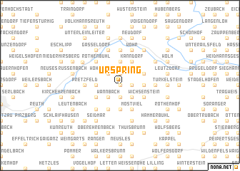 map of Urspring