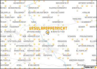 map of Ursulapoppenricht