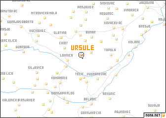 map of Ursule