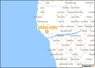 map of Ursulinas