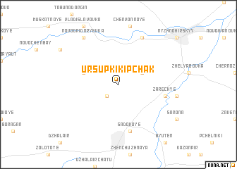 map of Ursupki Kipchak