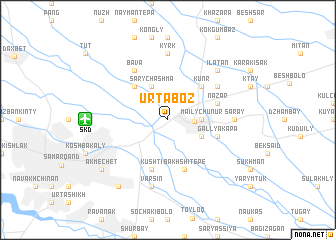 map of Urta-Boz