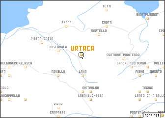 map of Urtaca