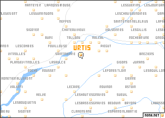 map of Urtis