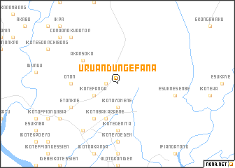 map of Urua Ndung Efana