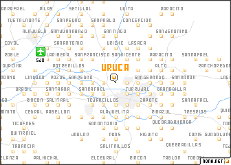map of Uruca