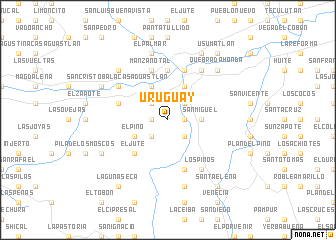 map of Uruguay