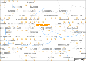 map of Uruguay