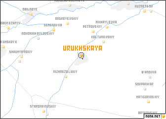 map of Urukhskaya