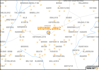 map of Ūrum al Jawz