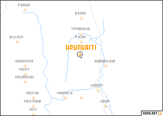 map of Urundaití