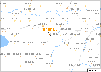 map of Ürünlü