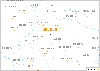 map of Ürünlü