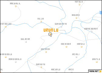 map of Ürünlü