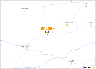 map of Urunsk