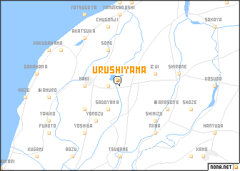 map of Urushiyama