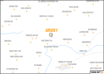 map of Urusy