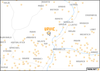 map of Urvič