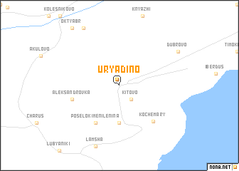 map of Uryadino