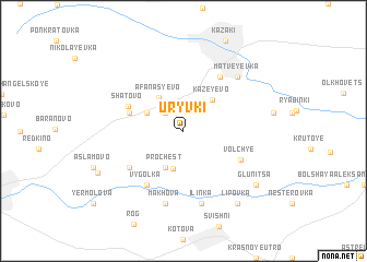 map of Uryvki